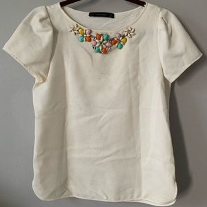 Zara embellished top